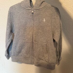 Ralph Lauren Light Gray Kids Hoodie